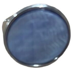 BUY NOW FREE SHIP Tonal blue silver metal adjustable ring